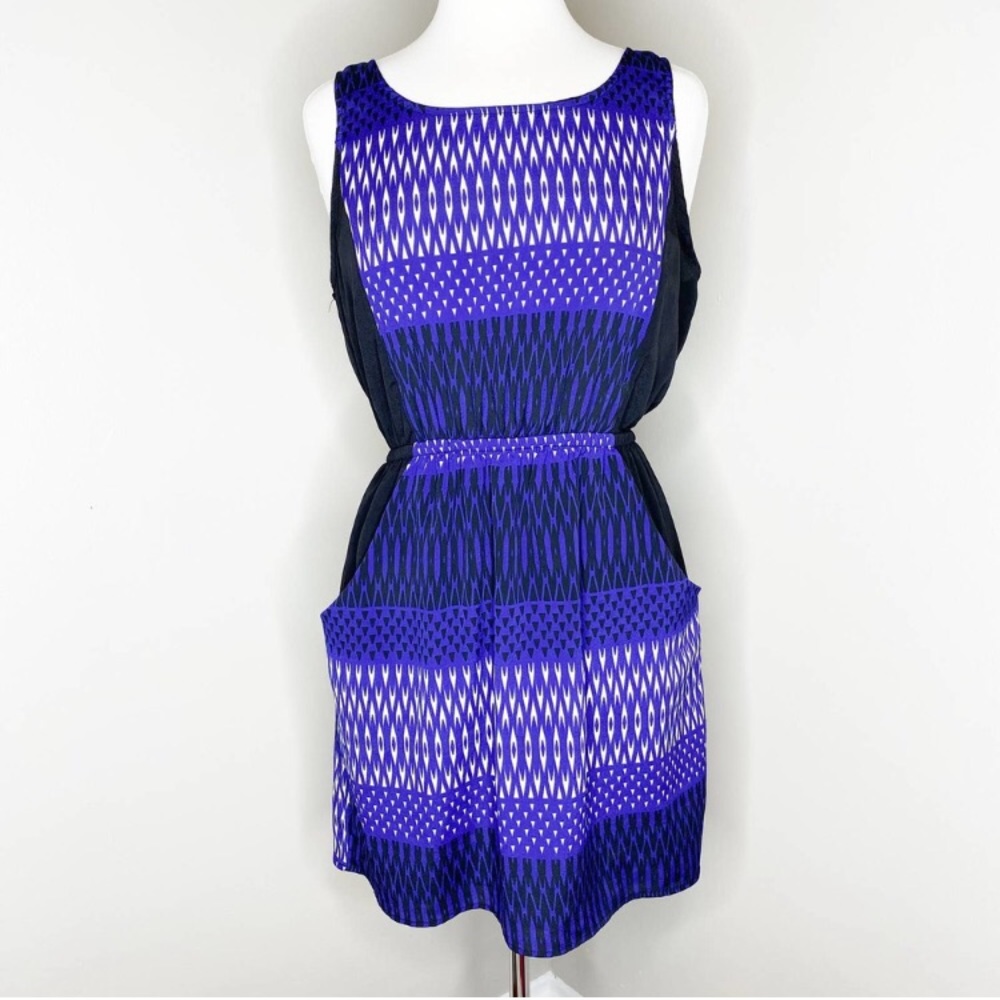 Urban Outfitters Lush Geometric Open Back Dress Large